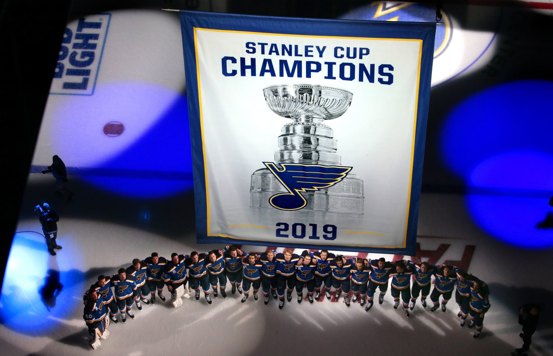 Banner raised, Stanley Cup comes home